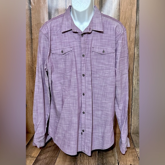 Calvin Klein Jeans Men's Button Down Shirt Size XL Long Sleeve Pockets - Picture 1 of 7